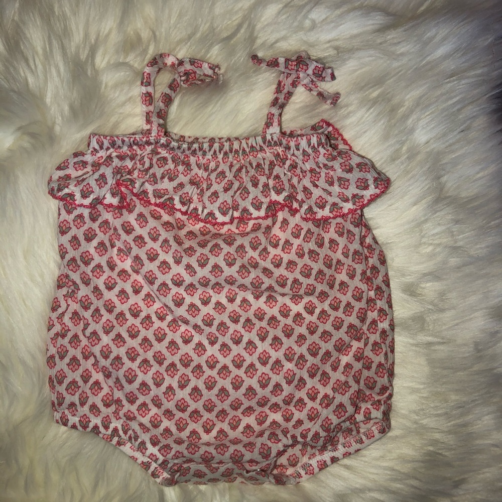 White strawberry onesie